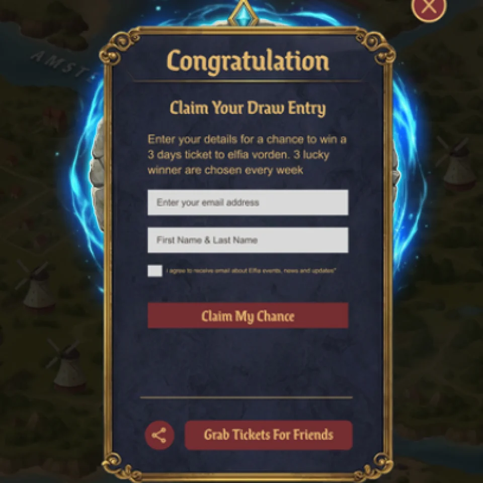 Interactive website experience preview