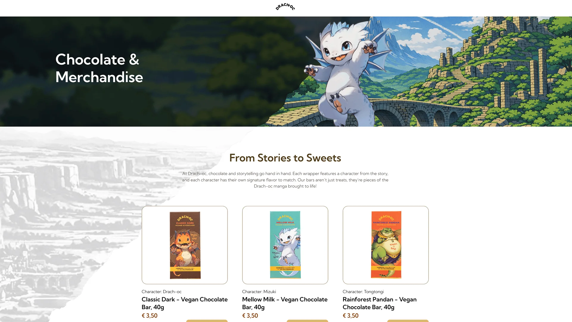 Drach-oc interactive web portfolio preview