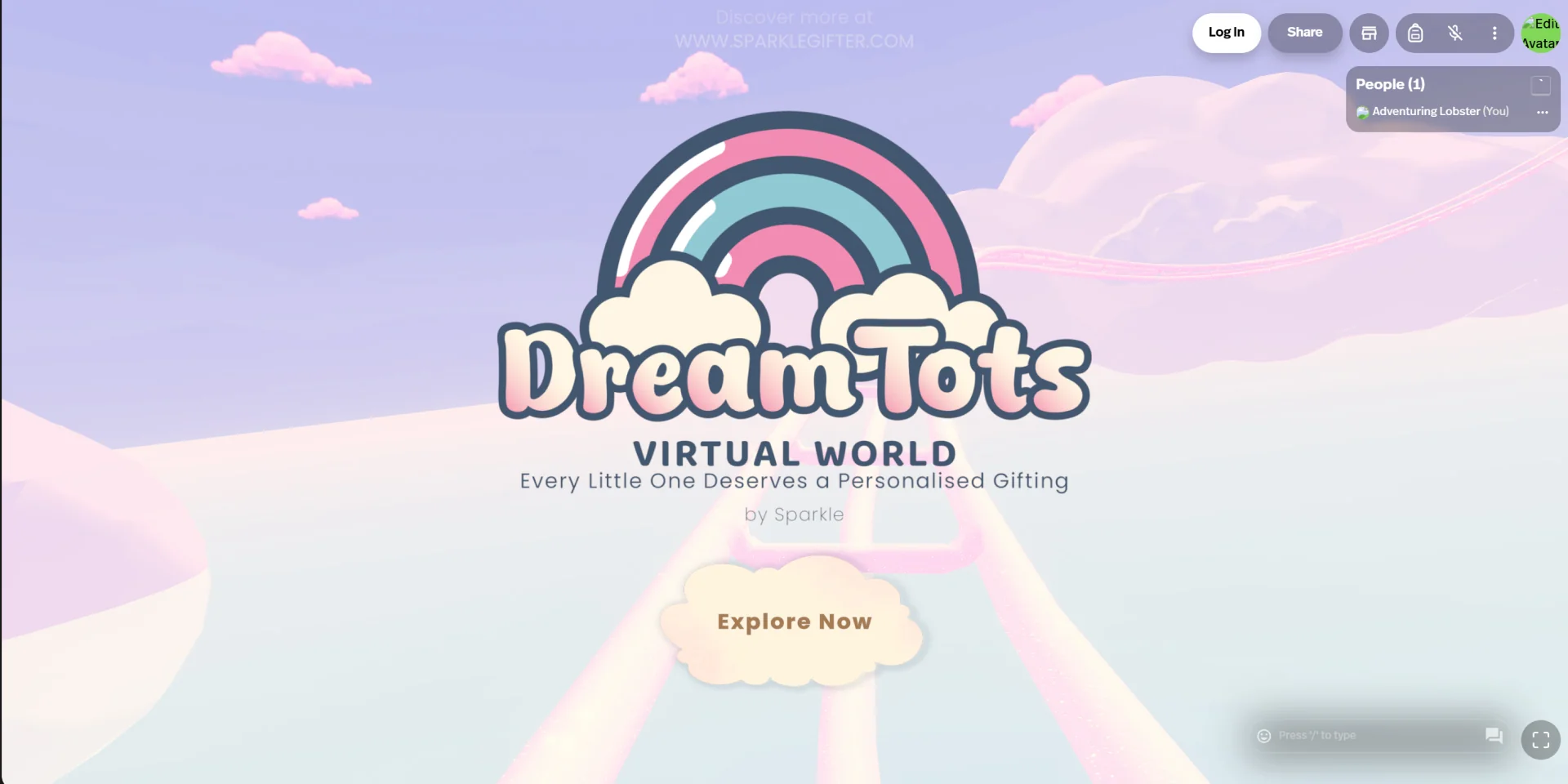 Dream Tots spatial metaverse portfolio preview