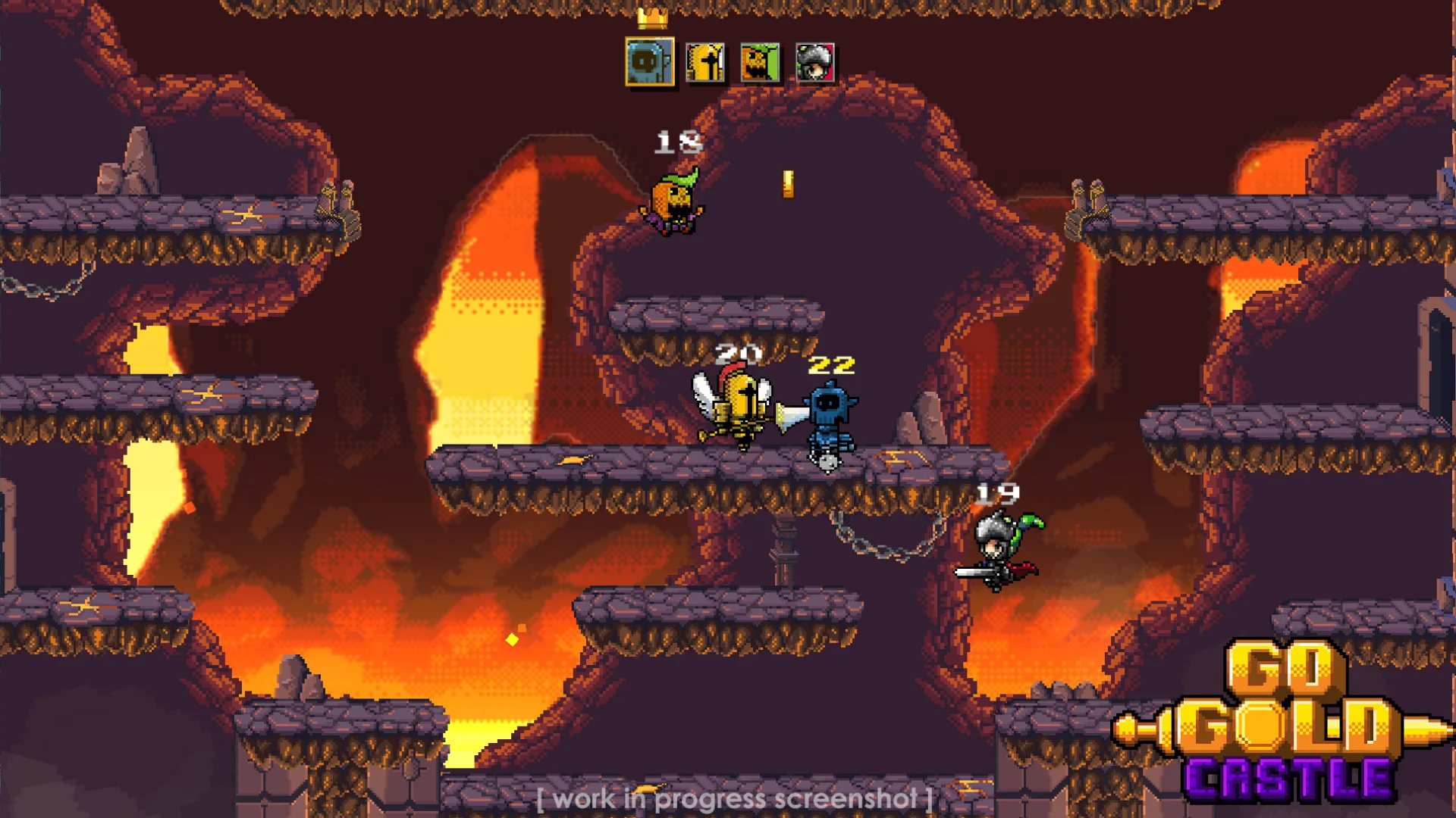 Go Gold Castle game development portfolio preview